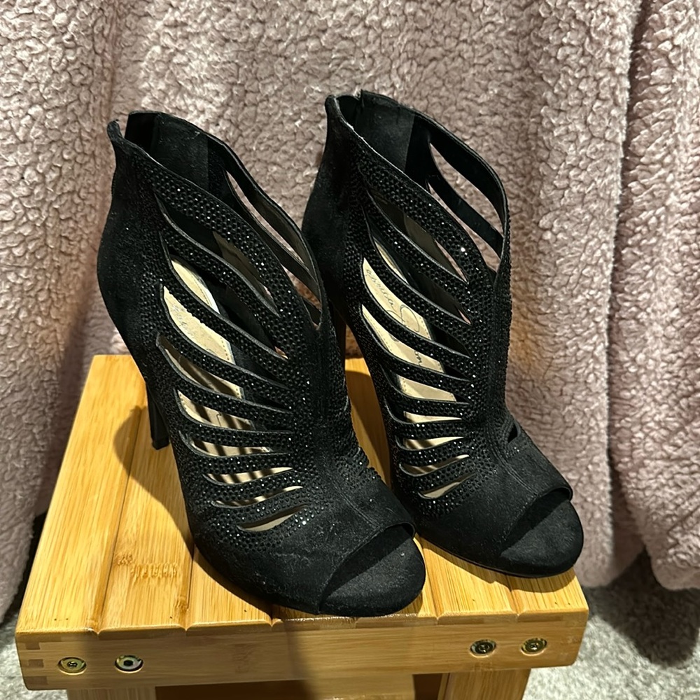 JESSICA SIMPSON Rhinestone Stiletto Bootie Size 7